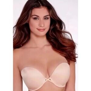 Wacoal Nude Size 32C Amazing Assets Convertible UW Push-Up Bra 854220 NWT